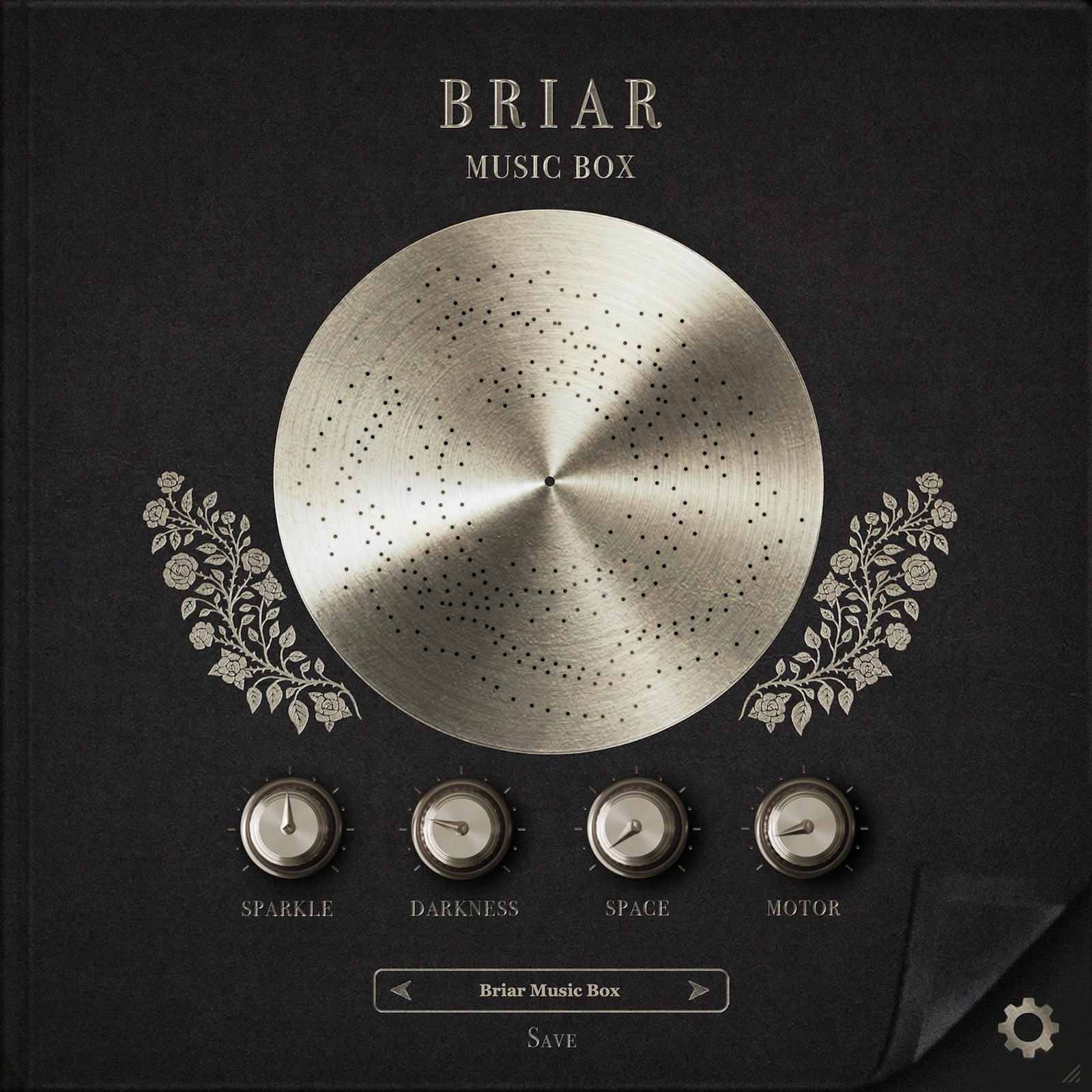 BRIAR Music Box VST main interface