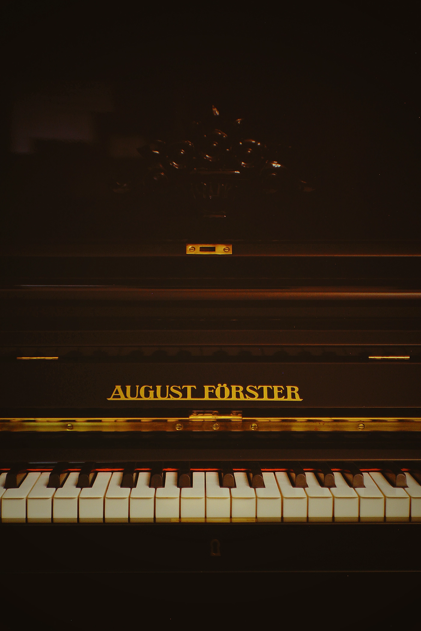 Antique August Förster upright piano